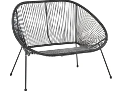 Online Beliani ACAPULCO II 113 cm Rattan sintetico (PE) Nero