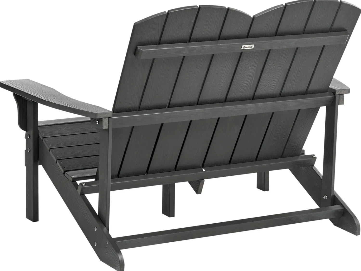 New Beliani ADIRONDACK 125 cm scuro Grigio