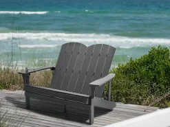 New Beliani ADIRONDACK 125 cm scuro Grigio