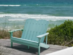 Online Beliani ADIRONDACK 125 cm Azzurro Blu
