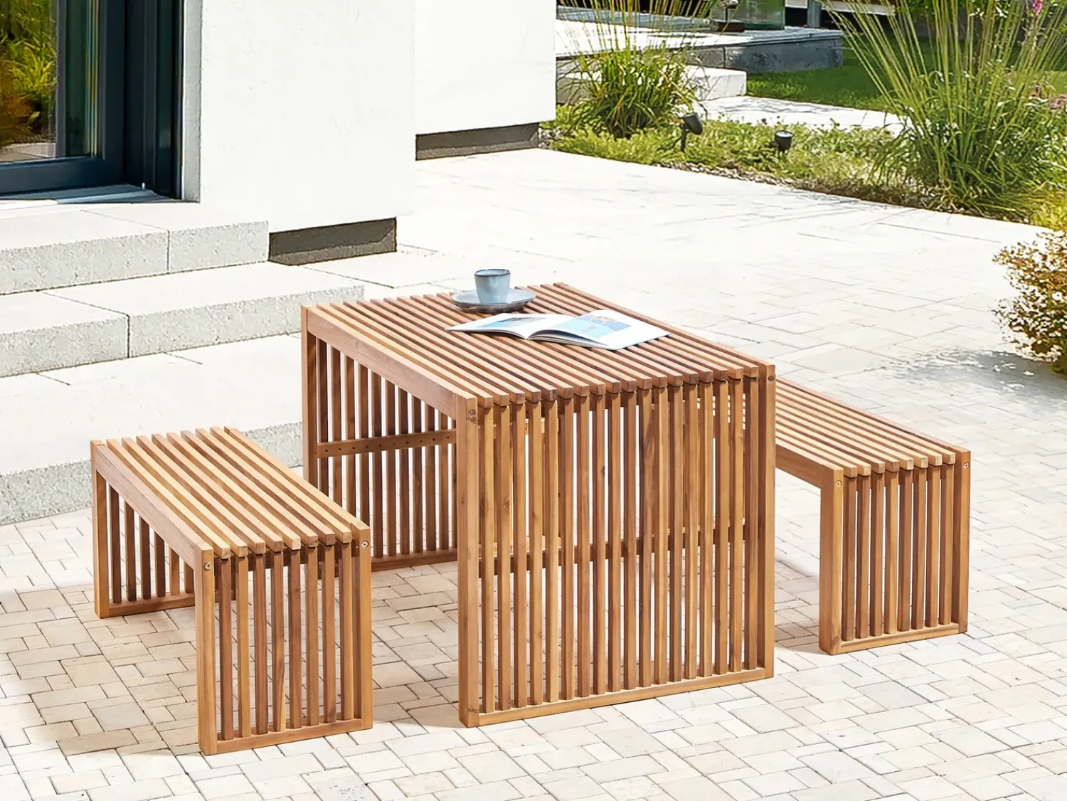 Sale Beliani BELLANO 105 cm Legno d'acacia Marrone