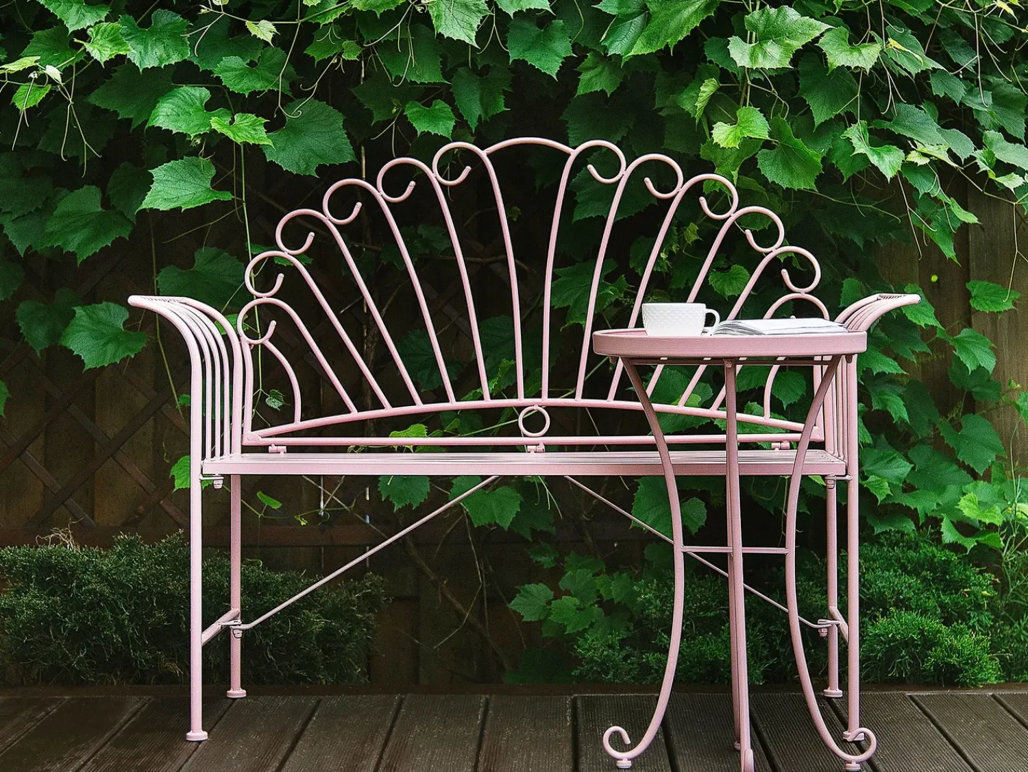 Best Beliani CAVINIA 125 cm Metallo Rosa