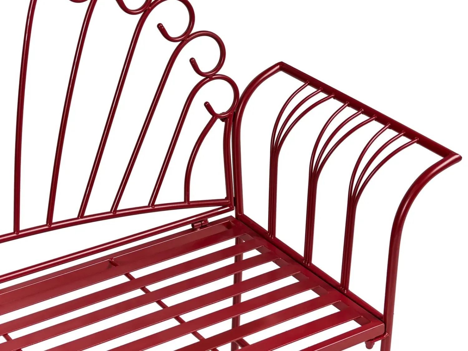 Discount Beliani CAVINIA 125 cm Metallo Bordeaux Rosso