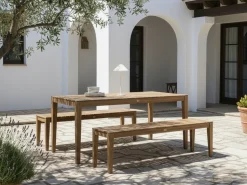 Online Beliani CHIOGGIA 155 cm Legno di acacia certificato chiaro Marrone