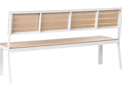 Outlet Beliani COMO 174 cm Beige Bianco Beige