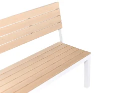 Outlet Beliani COMO 174 cm Beige Bianco Beige