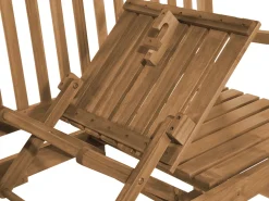 Best Beliani Panchina da giardino HILO 150 cm Legno d'acacia Marrone