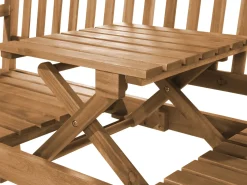 Best Beliani Panchina da giardino HILO 150 cm Legno d'acacia Marrone