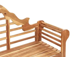 Hot Beliani Panchina da giardino MARLBORO 180 cm Legno d'acacia chiaro Marrone