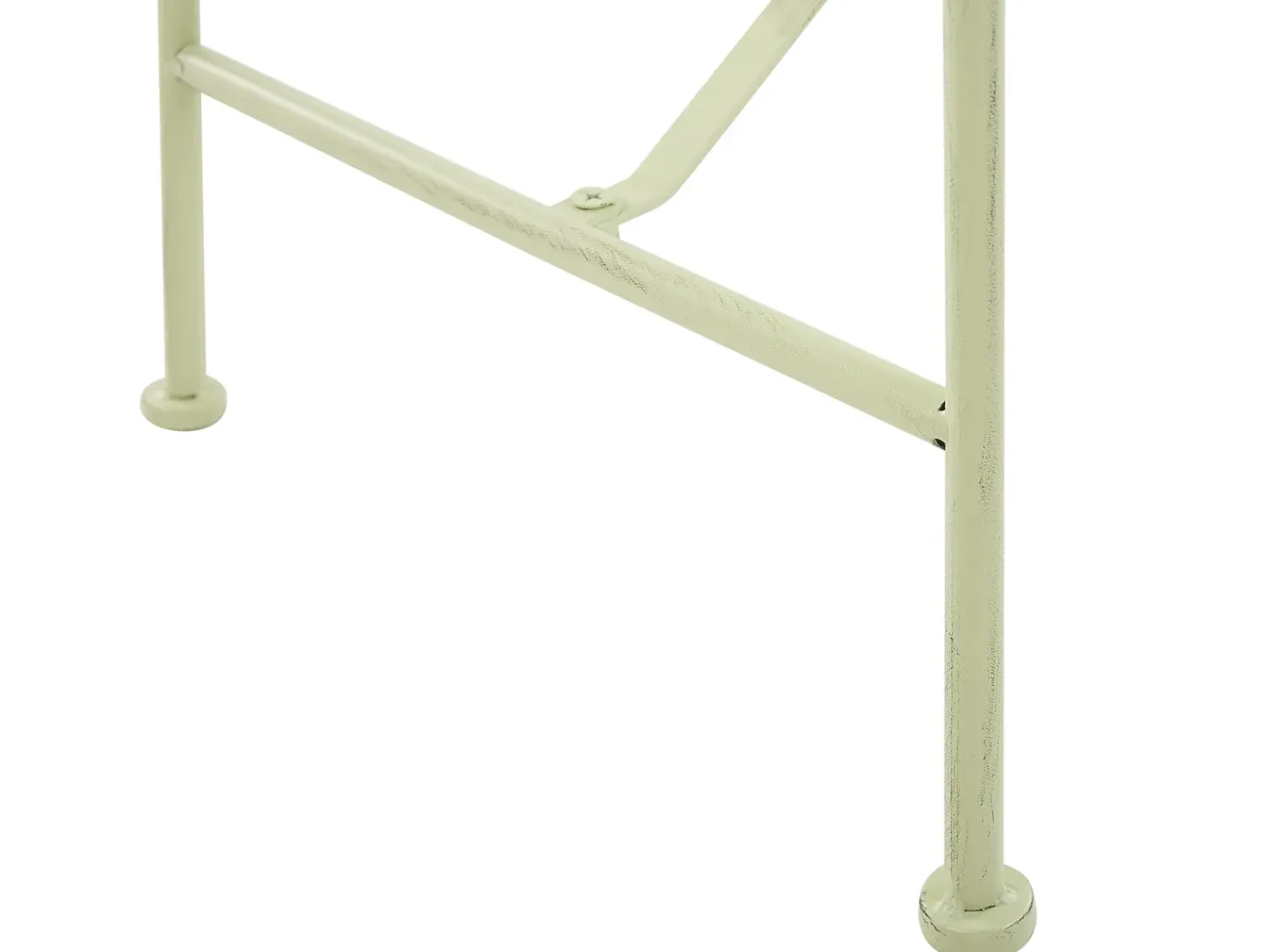 Beliani Panchina da giardino MILAZZO 130 cm Metallo chiaro Verde