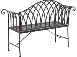 Sale Beliani Panchina da giardino MILAZZO 130 cm Metallo Nero