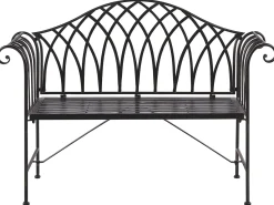 Sale Beliani Panchina da giardino MILAZZO 130 cm Metallo Nero