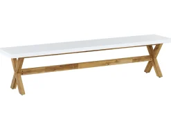 Hot Beliani OLBIA 200 cm Cemento Bianco Bianco Marrone