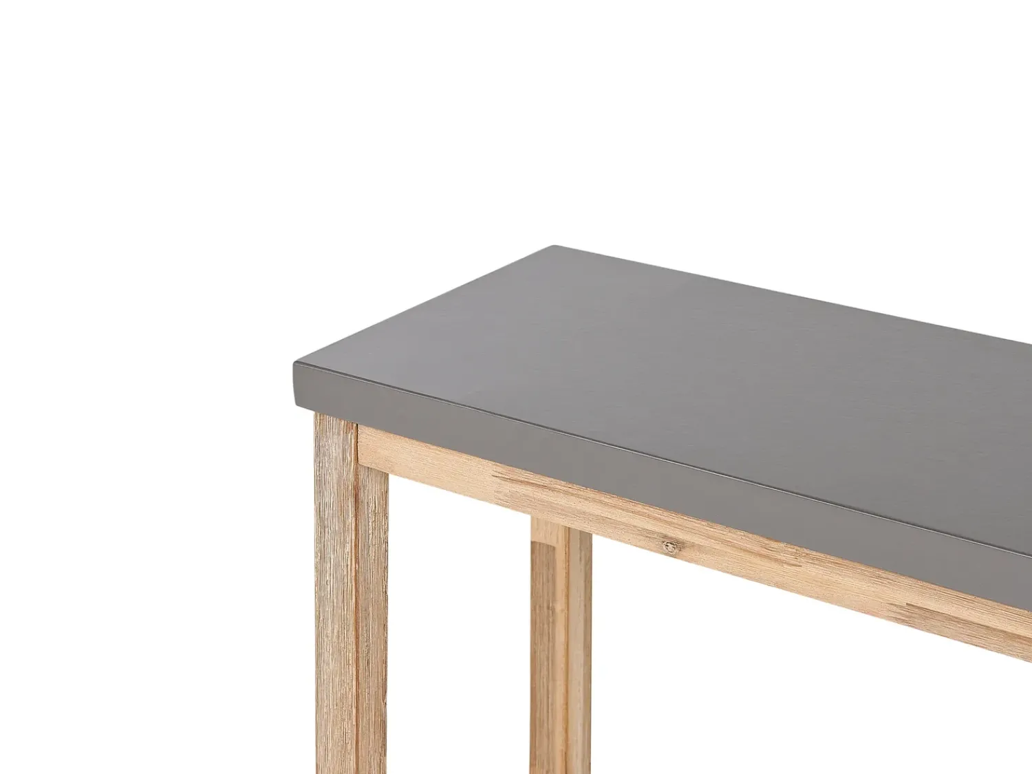 Outlet Beliani OSTUNI 160 cm Cemento Grigio Marrone Grigio