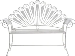 Outlet Beliani PAVIA 146 cm Metallo sporco Bianco