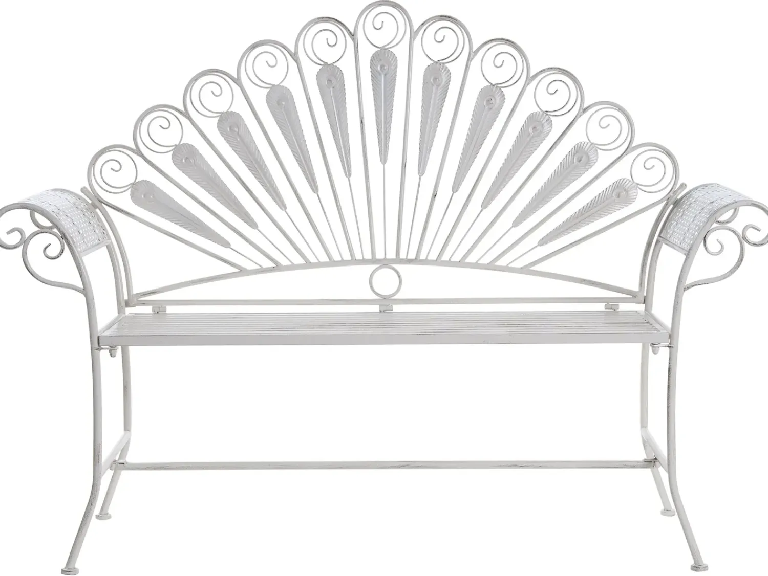 Outlet Beliani PAVIA 146 cm Metallo sporco Bianco