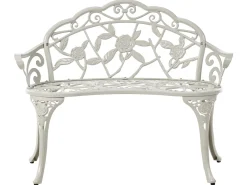 Online Beliani Panchina da giardino PIURA 88 cm Metallo Bianco