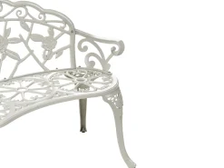 Online Beliani Panchina da giardino PIURA 88 cm Metallo Bianco