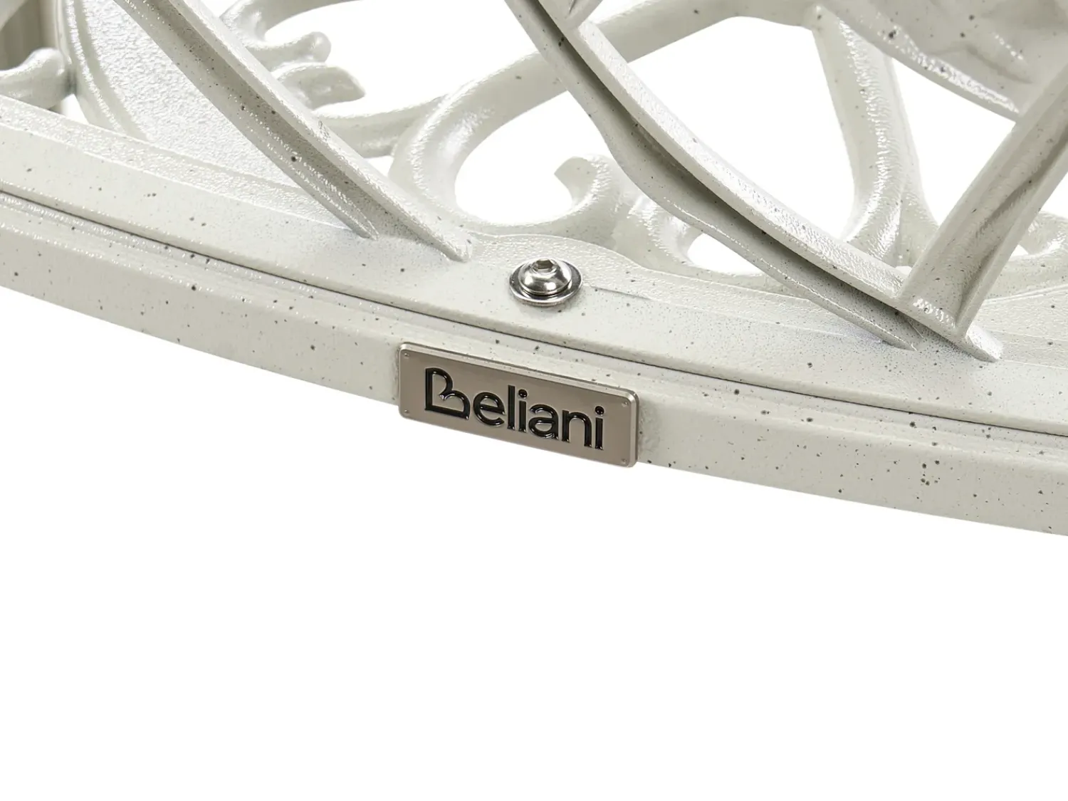 Online Beliani Panchina da giardino PIURA 88 cm Metallo Bianco