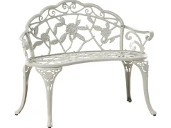 Online Beliani Panchina da giardino PIURA 88 cm Metallo Bianco