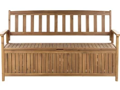 Best Beliani Panchina da giardino SOVANA con contenitore Legno d'acacia Marrone