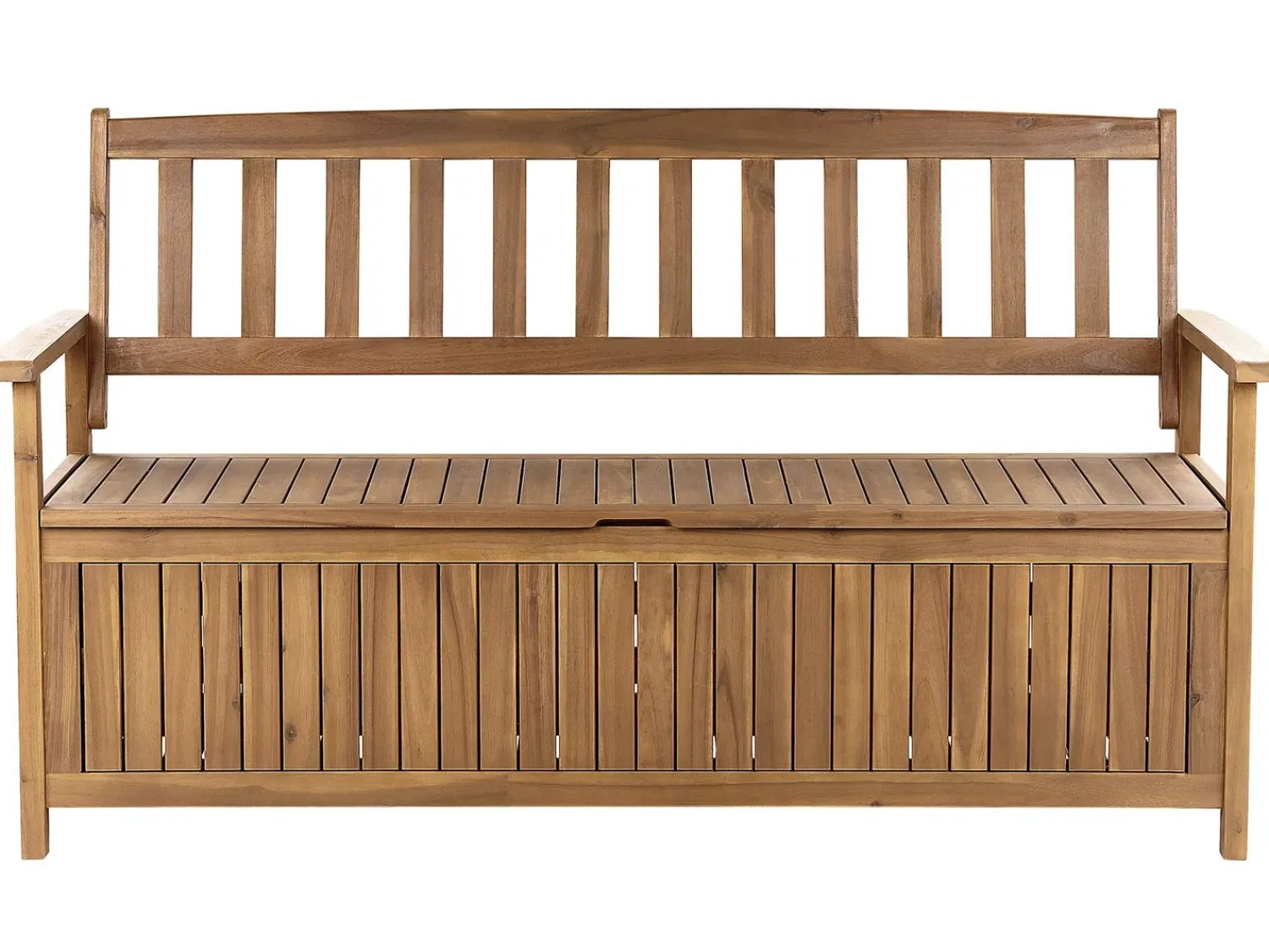 Best Beliani Panchina da giardino SOVANA con contenitore Legno d'acacia Marrone