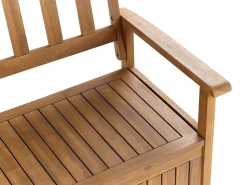 Best Beliani Panchina da giardino SOVANA con contenitore Legno d'acacia Marrone