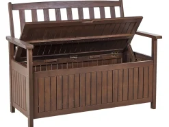 Hot Beliani SOVANA 120 cm con contenitore Legno d'acacia scuro Marrone