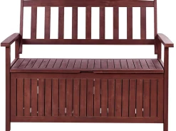 Hot Beliani SOVANA 120 cm con contenitore Legno d'acacia Rosso scuro Marrone
