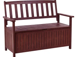 Hot Beliani SOVANA 120 cm con contenitore Legno d'acacia Rosso scuro Marrone