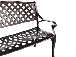 Best Beliani Panchina da giardino STAGGIA 104 cm Metallo Marrone