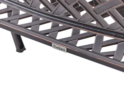 Best Beliani Panchina da giardino STAGGIA 104 cm Metallo Marrone