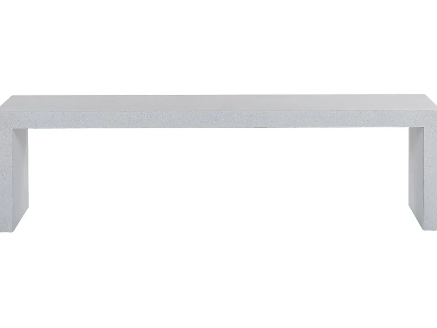 Outlet Beliani Panchina da giardino TARANTO 150 cm Cemento Bianco