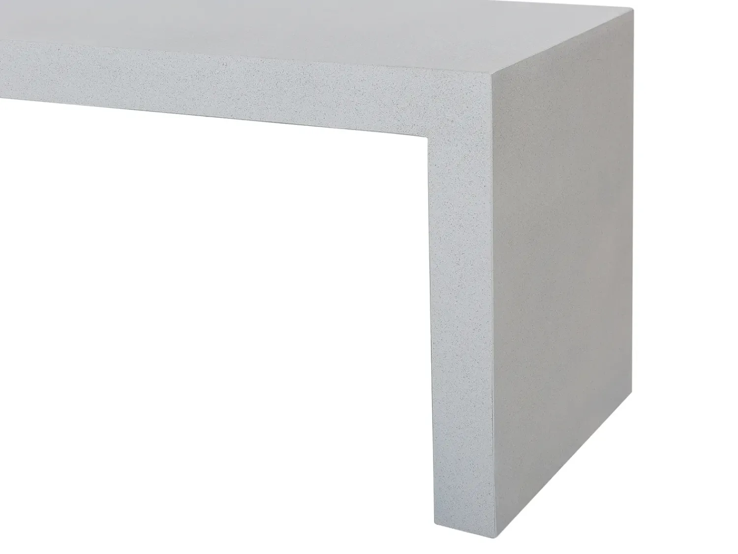 Outlet Beliani Panchina da giardino TARANTO 150 cm Cemento Bianco