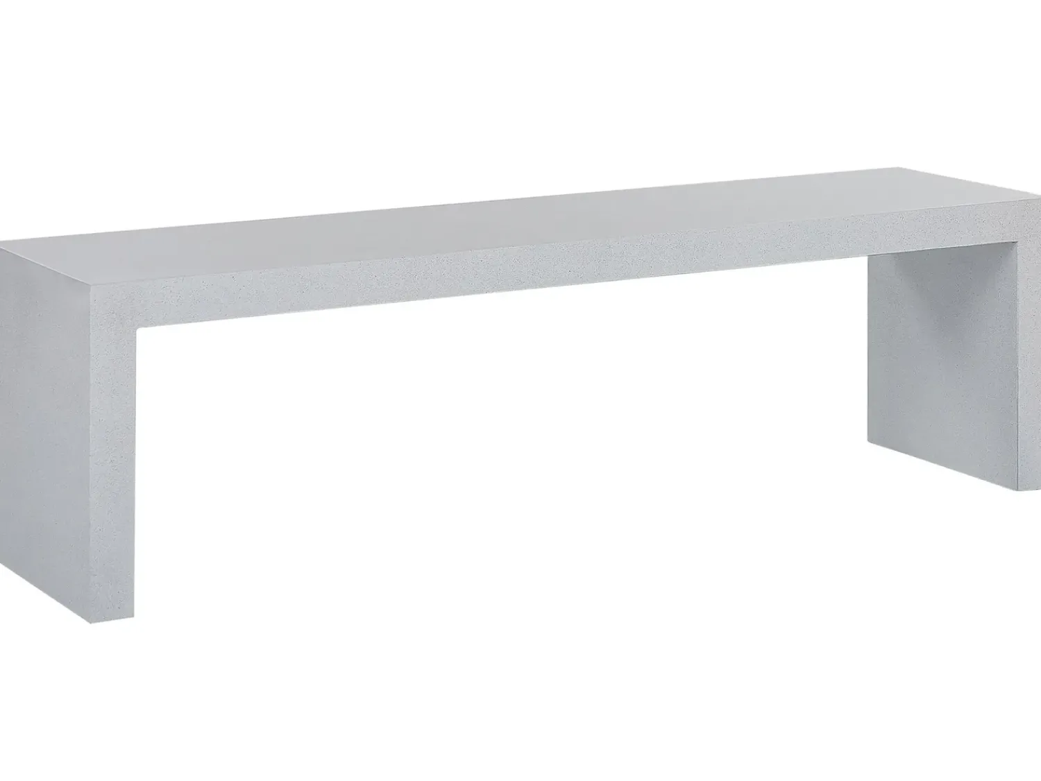 Outlet Beliani Panchina da giardino TARANTO 150 cm Cemento Bianco