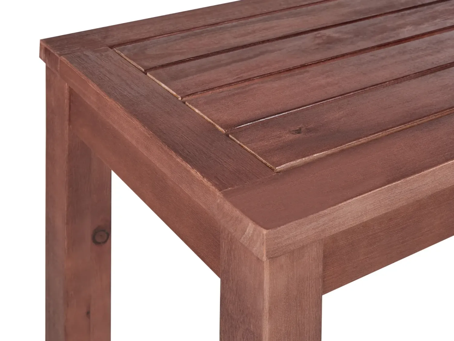 Beliani TUSCANIA 160 cm Legno d'eucalipto scuro Marrone