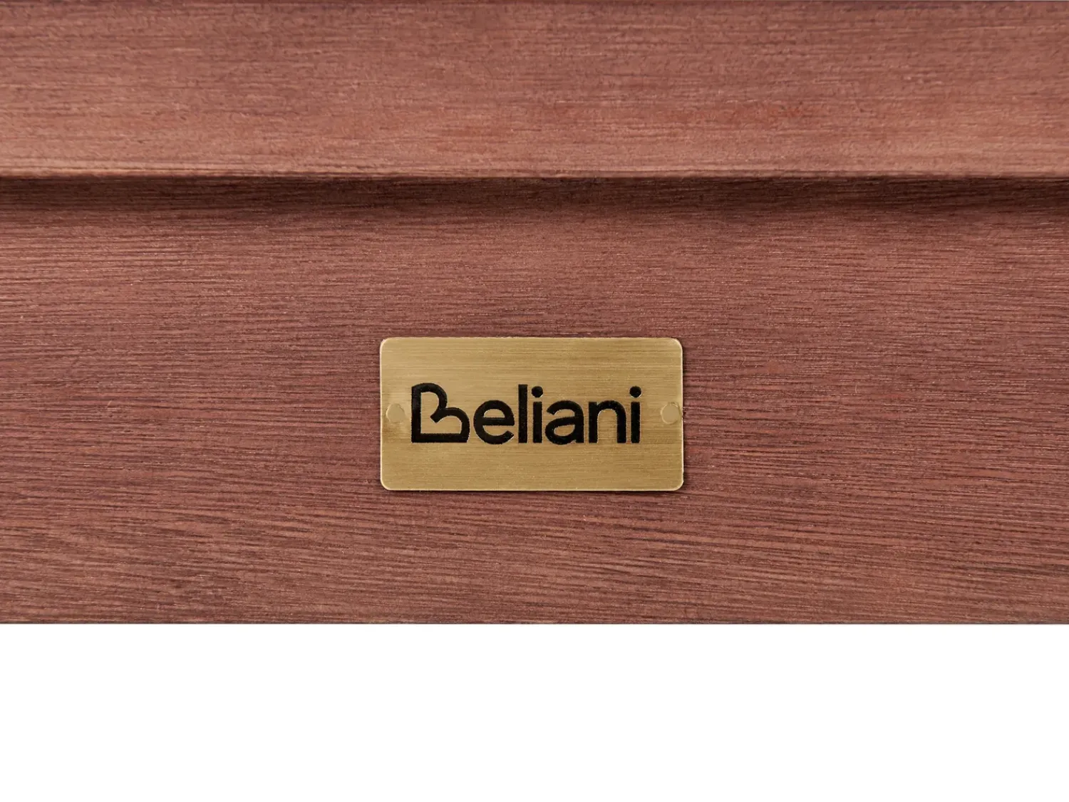 Beliani TUSCANIA 160 cm Legno d'eucalipto scuro Marrone