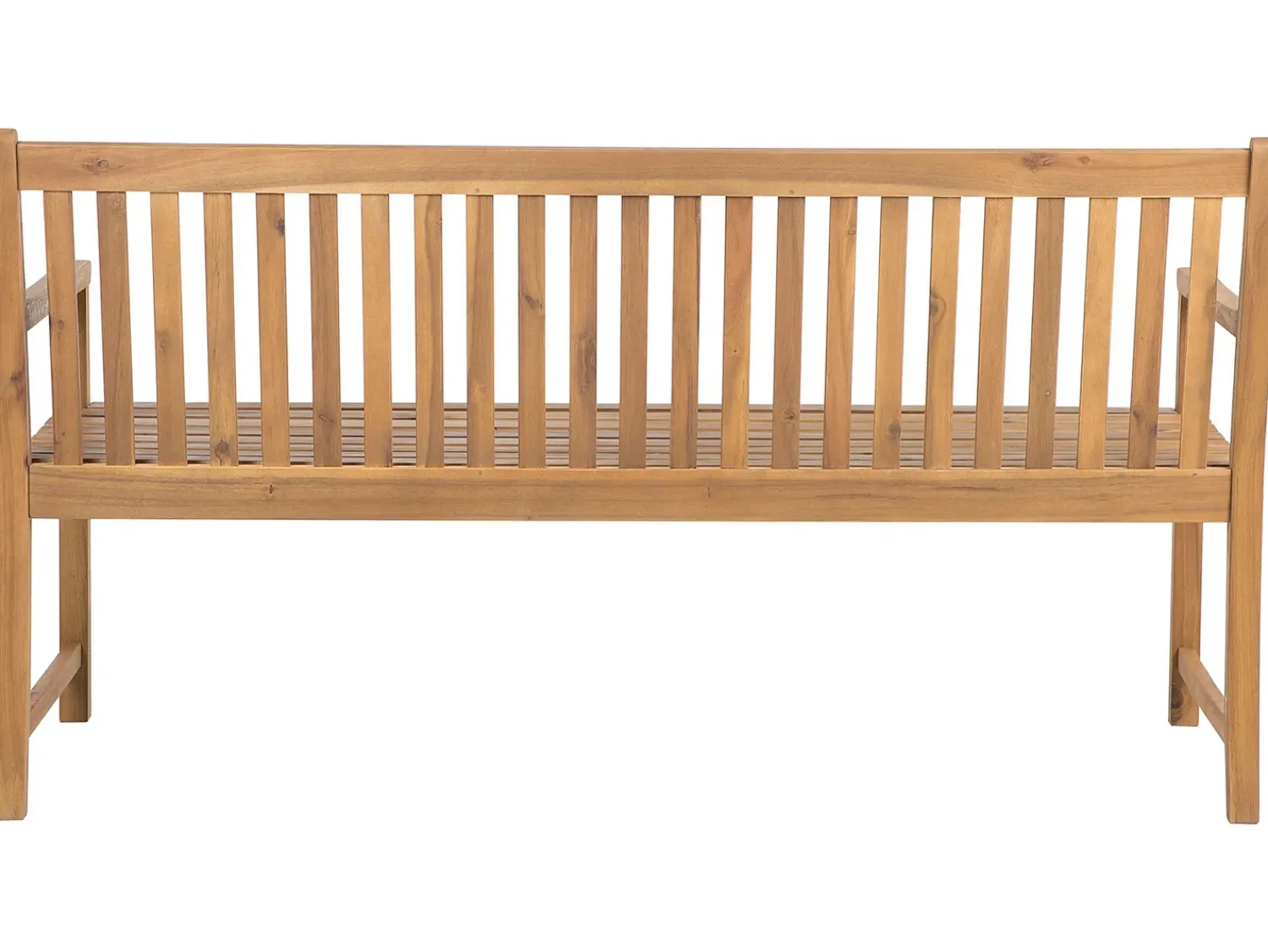 Clearance Beliani Panchina da giardino VIVARA Legno di acacia certificato chiaro Marrone