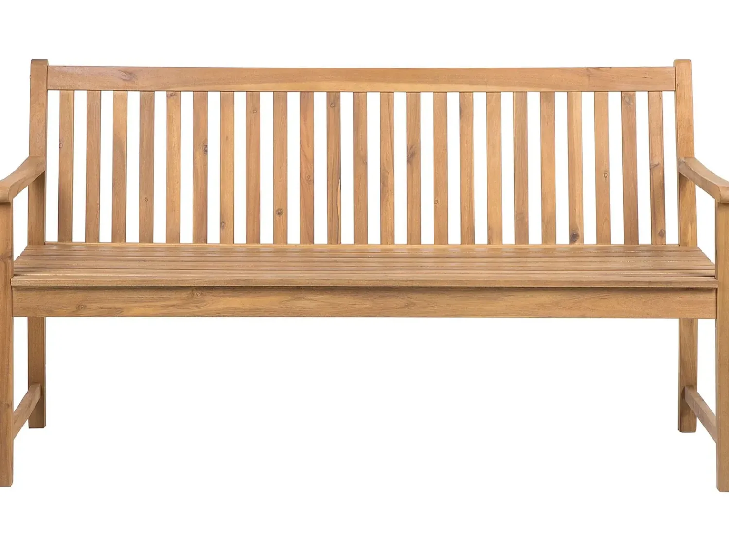 Clearance Beliani Panchina da giardino VIVARA Legno di acacia certificato chiaro Marrone