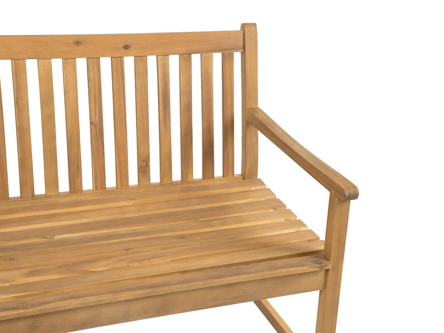 Clearance Beliani Panchina da giardino VIVARA Legno di acacia certificato chiaro Marrone