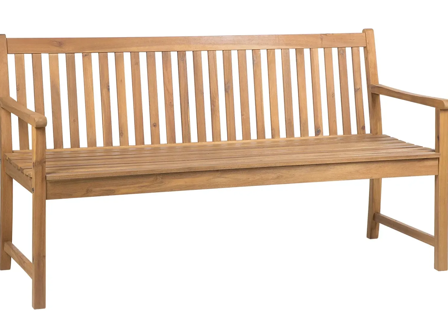 Clearance Beliani Panchina da giardino VIVARA Legno di acacia certificato chiaro Marrone