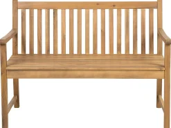 Beliani Panchina da giardino VIVARA Legno di acacia certificato chiaro Marrone
