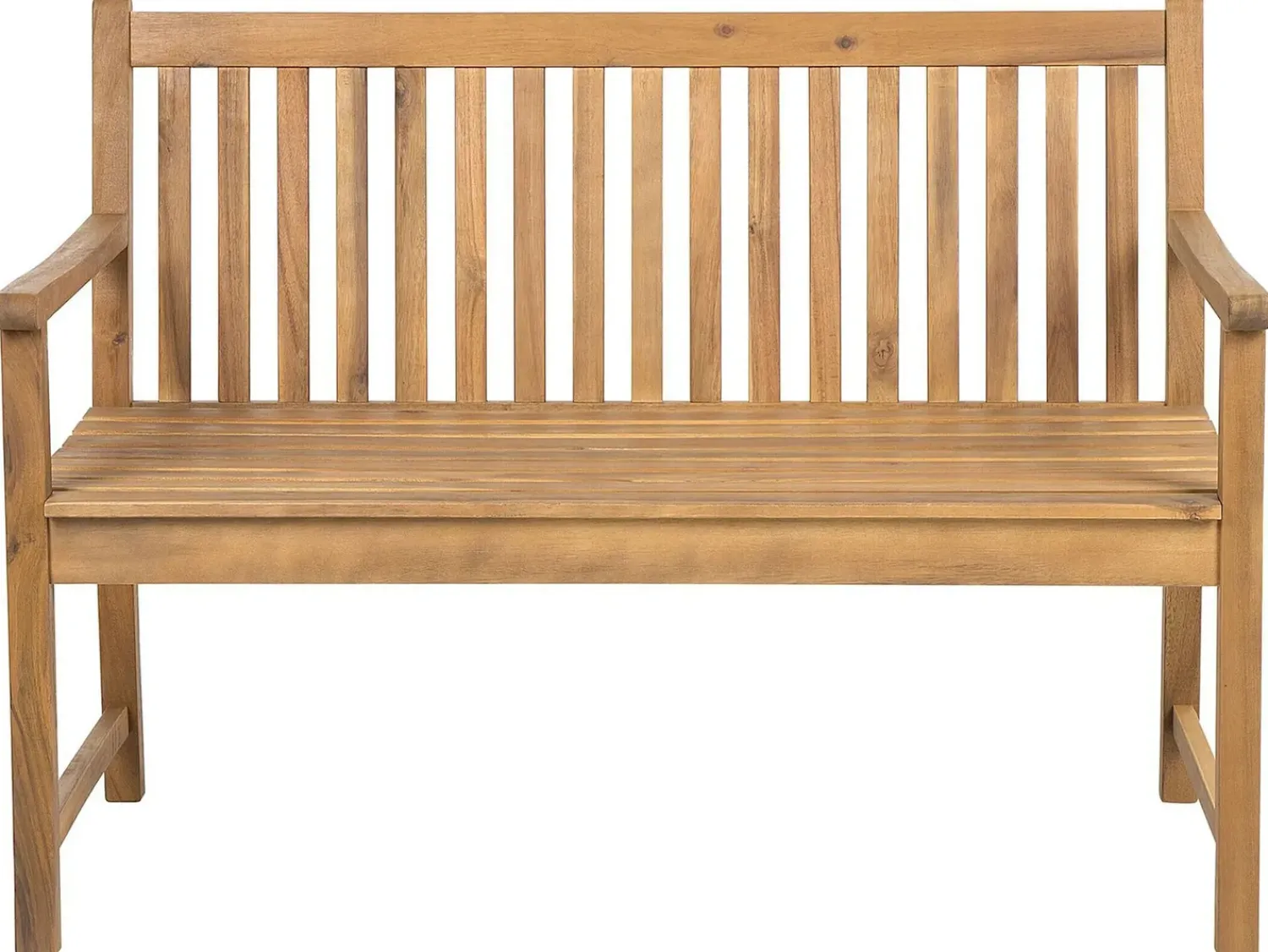 Beliani Panchina da giardino VIVARA Legno di acacia certificato chiaro Marrone