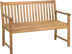 Beliani Panchina da giardino VIVARA Legno di acacia certificato chiaro Marrone
