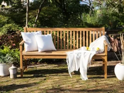 Beliani Panchina da giardino VIVARA Legno di acacia certificato chiaro Marrone