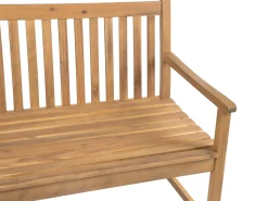 Beliani Panchina da giardino VIVARA Legno di acacia certificato chiaro Marrone