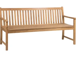 Beliani Panchina da giardino VIVARA Legno di acacia certificato chiaro Marrone