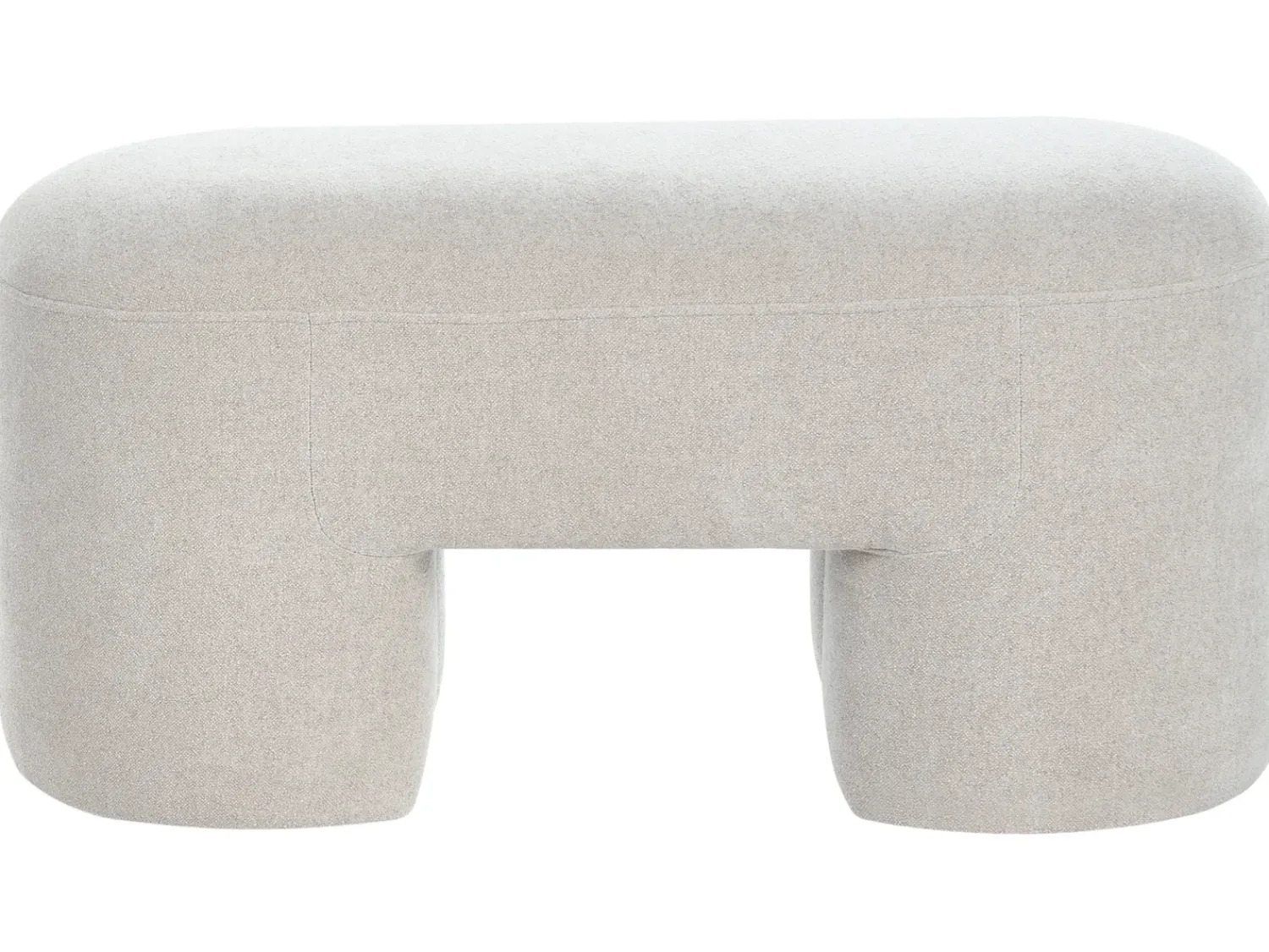 Outlet Beliani Panchina DECORAH Bouclé chiaro Beige