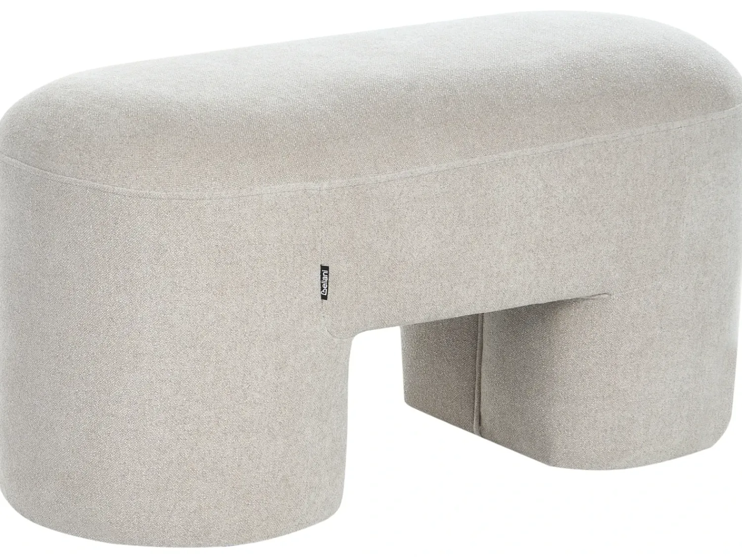 Outlet Beliani Panchina DECORAH Bouclé chiaro Beige