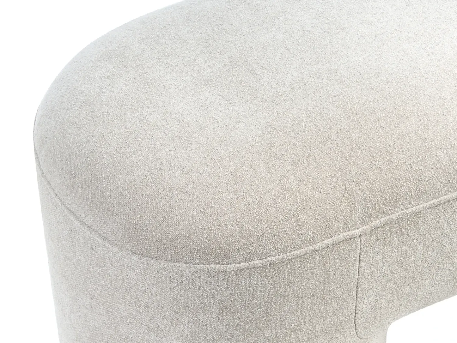 Outlet Beliani Panchina DECORAH Bouclé chiaro Beige